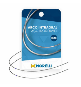 Arco de Aço Intraoral CrNi Retangular 019x025" Interior - Morelli
