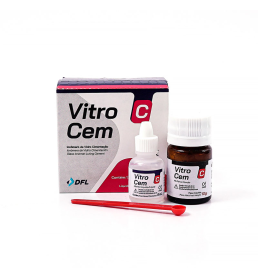 Ionômero de Vidro Para Cimentação Vitro Cem Kit Pó + Líquido - Nova DFL