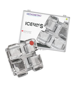 Braquete Ceramico Iceram Safira 1 caso - Roth 0,022 - Orthom