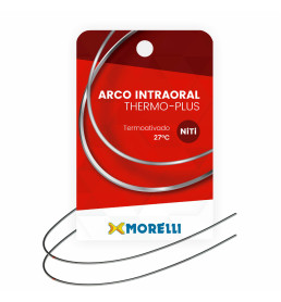 Arco Intraoral Thermo-Plus NiTi Retangular 018x025" Médio - Morelli