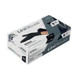 Luva Nitrílica Premium Quality Black Colorida Preta - Uniglo