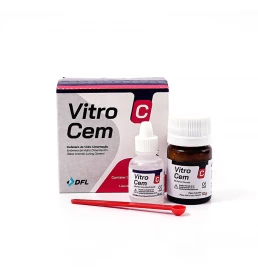 Ionômero de Vidro Para Cimentação Vitro Cem Kit Pó + Líquido - Nova DFL