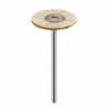 Escova de Polimento PM Pelo de Cabra 22mm Couro Chamois Roda