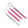 Kit Clínico Colors Com 4 Peças Rosa - LM Instrumental